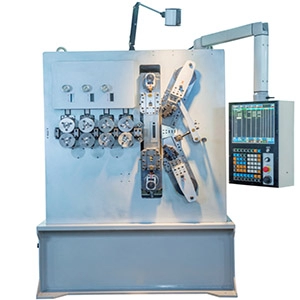 XD-680 compression spring machine is a 6-axis spring coiler which is applicated in wire diameter range 3.0-8.00mm.