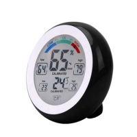Humidity Meter Indoor Electronic Temperature Round circular Digital Thermometer Hygrometer table desk hygrothermograph.