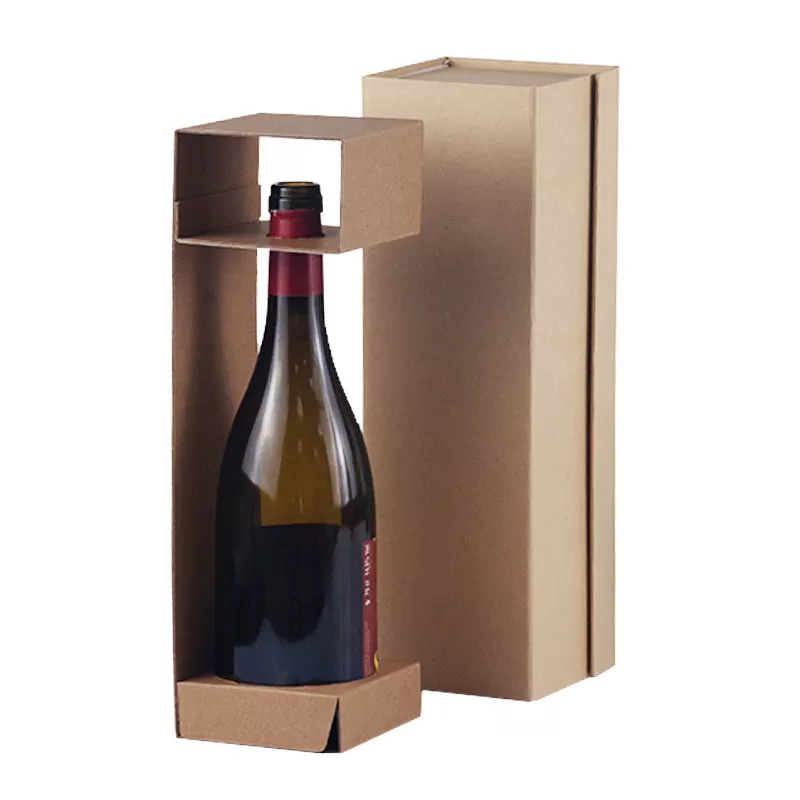 Wine glass bottle packaging gift box