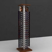 wooden sunglasses display rack stand