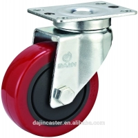 medium duty PU plate caster wheels