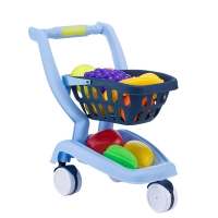 Zhorya market blue shopping trolly cart