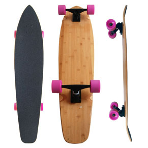 Product No.：YH-SK-001 Product: Long board Brand：OEM Material: 7ply Canadian maple Dimension: 44” x 9.5” Production Process: Cold Press Bottom graphics：Heat transfer printing or customized Truck: A356 Aluminum alloy, 7”gravity casting truck , color can be 