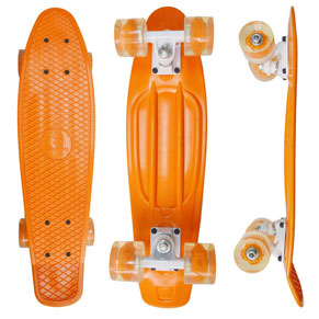 Product No.：YH-SKP-001 Product Name: Plastic Skate board Brand：OEM Material: PP, PC Dimension: 22.5”X6” Bottom graphics：Water transfer printing or customized Truck: A356 Aluminum alloy, 5”gravity casting truck , color can be customized (polishing, paint, 